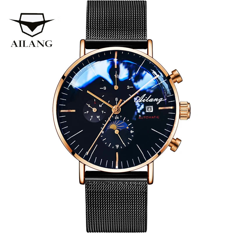 AILANG Design Brand Automatic Watch Men Mechanical Diver Watches Men's Diesel Watch SSS Minimalist watches mens 2021 Minimalism