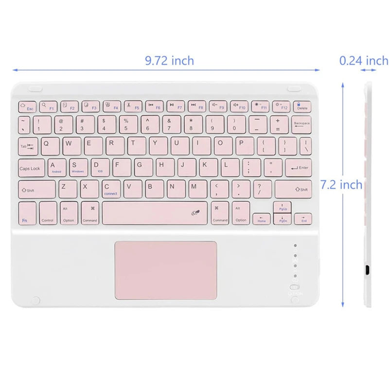 For iPad Keyboard With Touchpad Teclado Wireless Bluetooth-compatible Tablet Keyboard For Xiaomi Pad 5 For iPad Air 4 2 Pro