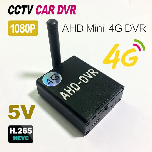 4G Sim Wireless Car DVR Monitoring add Mini Camera System Voice Remote Network Monitoring 1080p AHD HD Wide-angle Camera CCTV HD